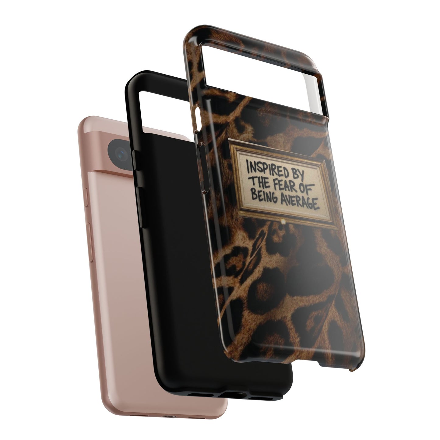 Leopard 'Inspired by the Fear of Being Average' Phone Case