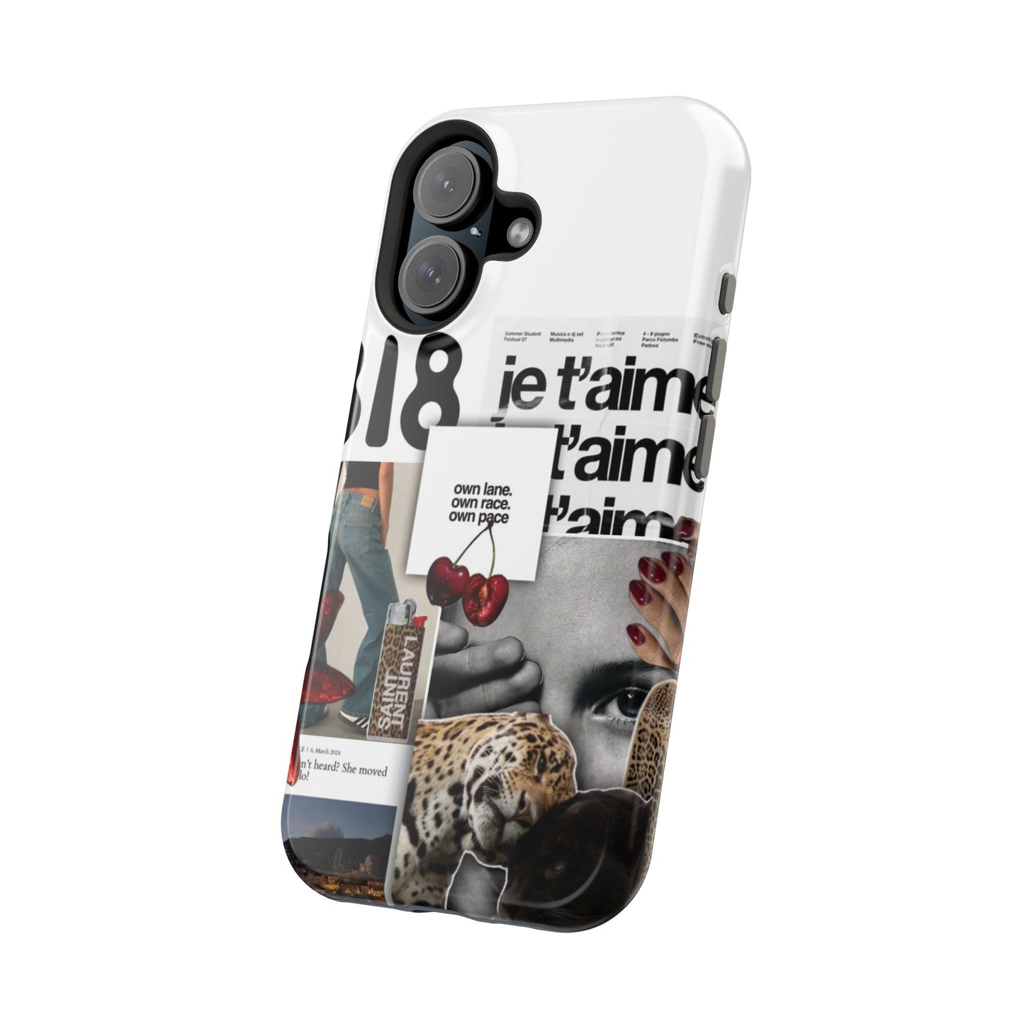 Collage 'Je t’aime' Magnetic Impact-Resistant Phone Case