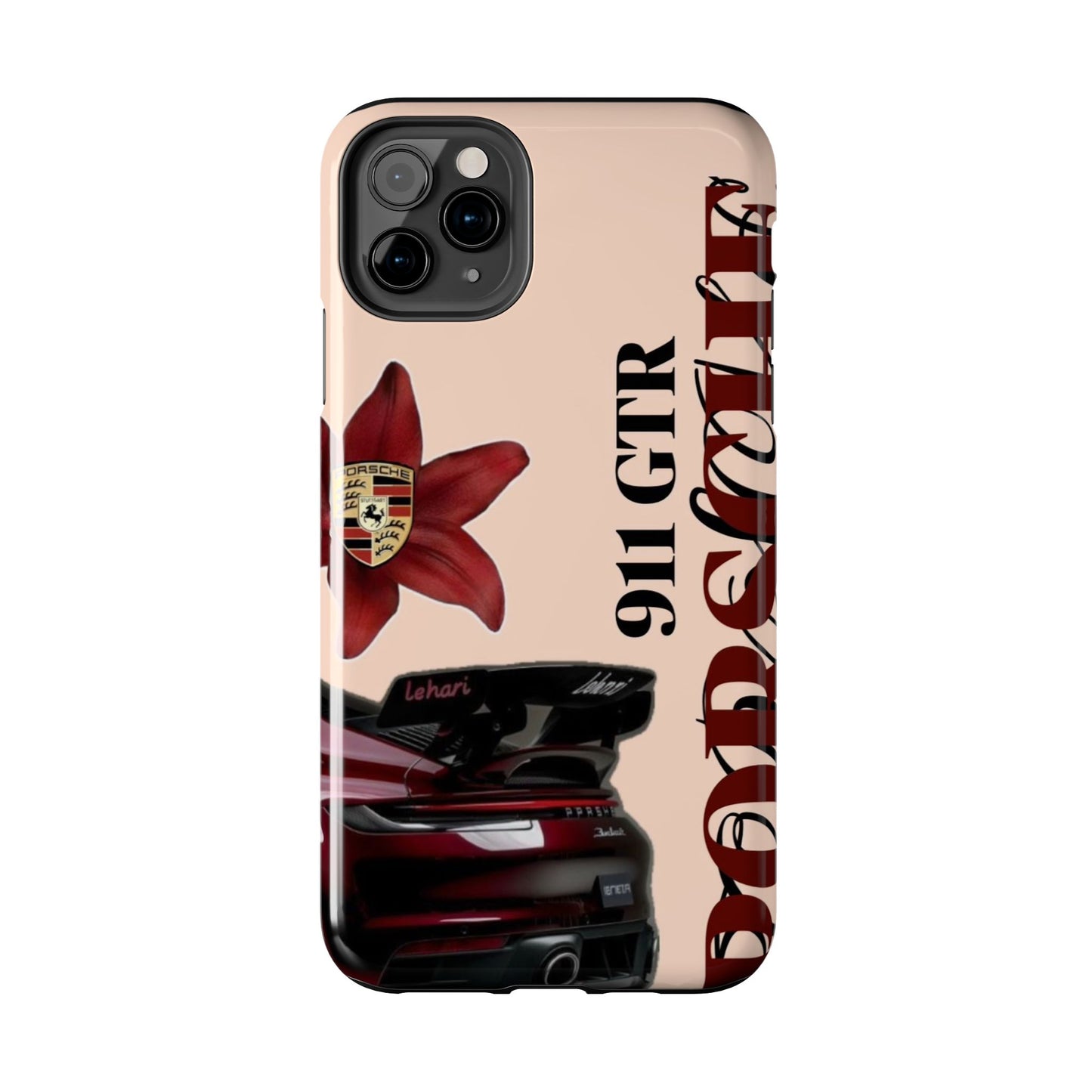 Porsche 911 GT-R Red Orchid Tough Phone Case — Sports Car Protective Cover