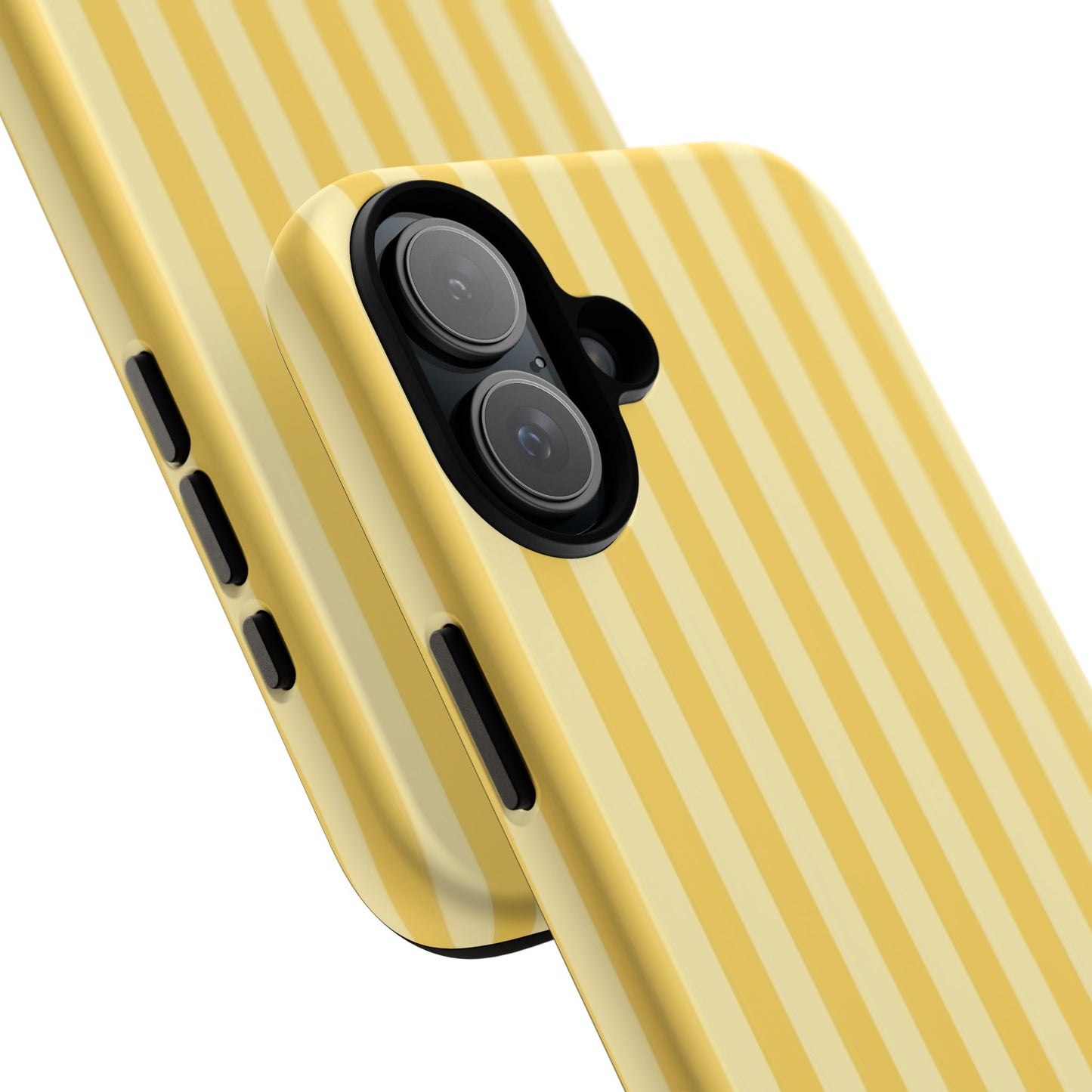 Yellow Stripe Tough Phone Case — Durable Protective iPhone Cover