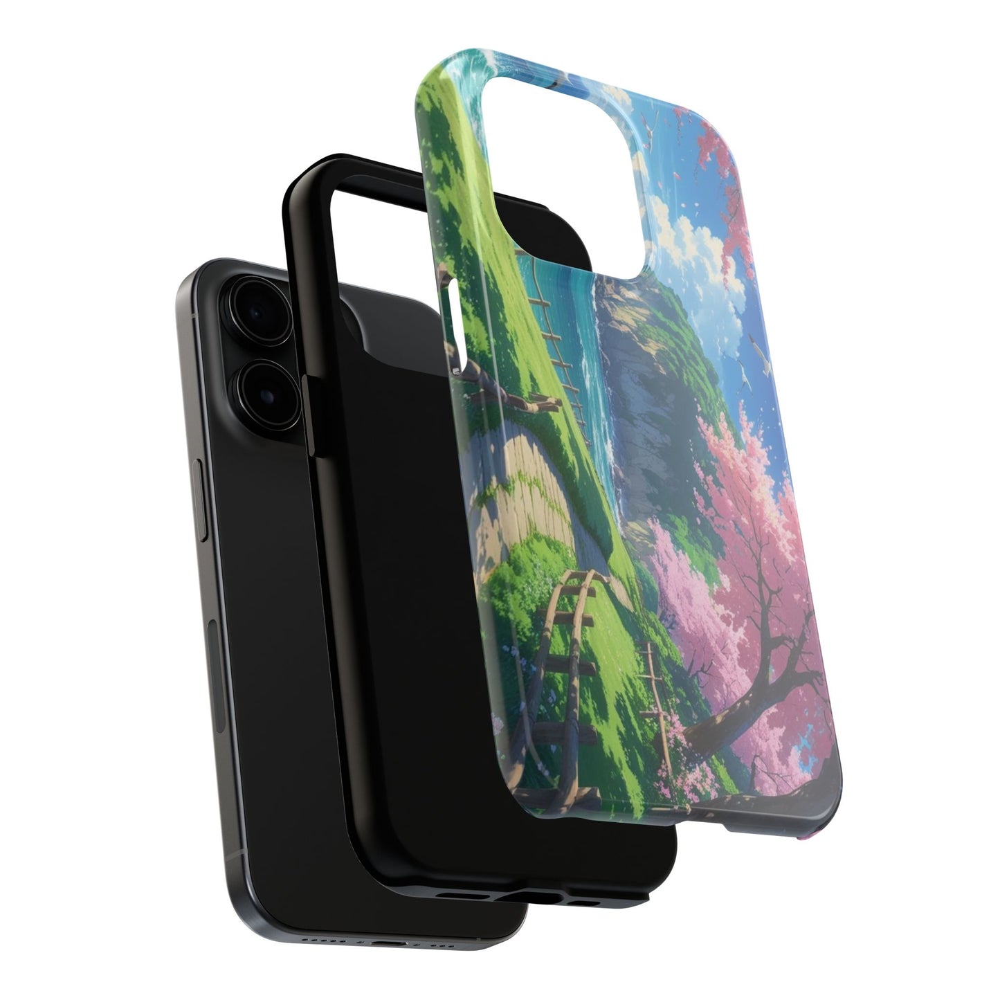 Tough Phone Case — Scenic Cherry Blossom Landscape Phone Cover