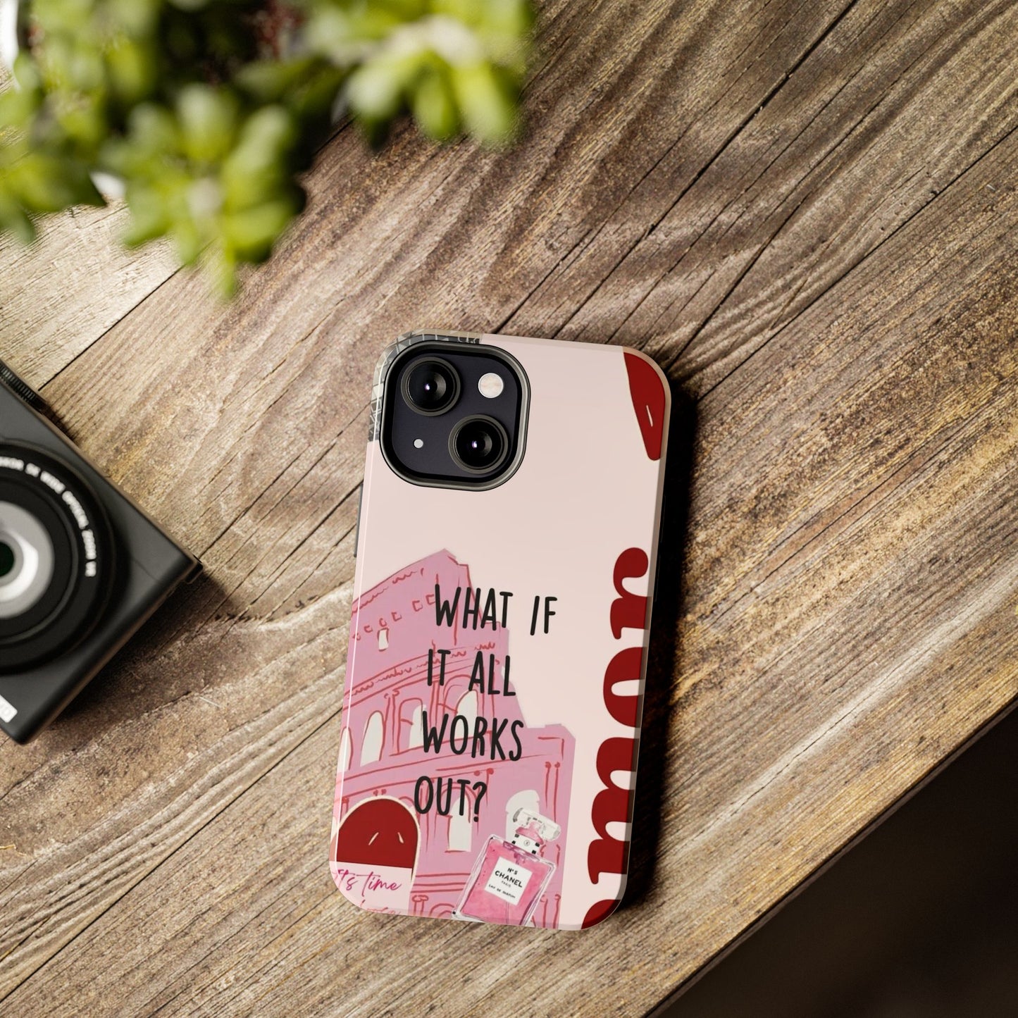 What If It All Works Out Phone Case - Pink Motivational Tough Case