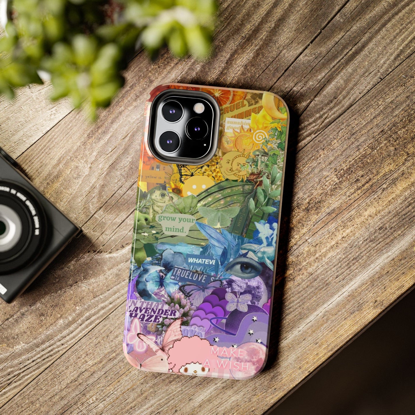 Collage Art Phone Case — 'Grow Your Mind' Lavender Haze Tough Case
