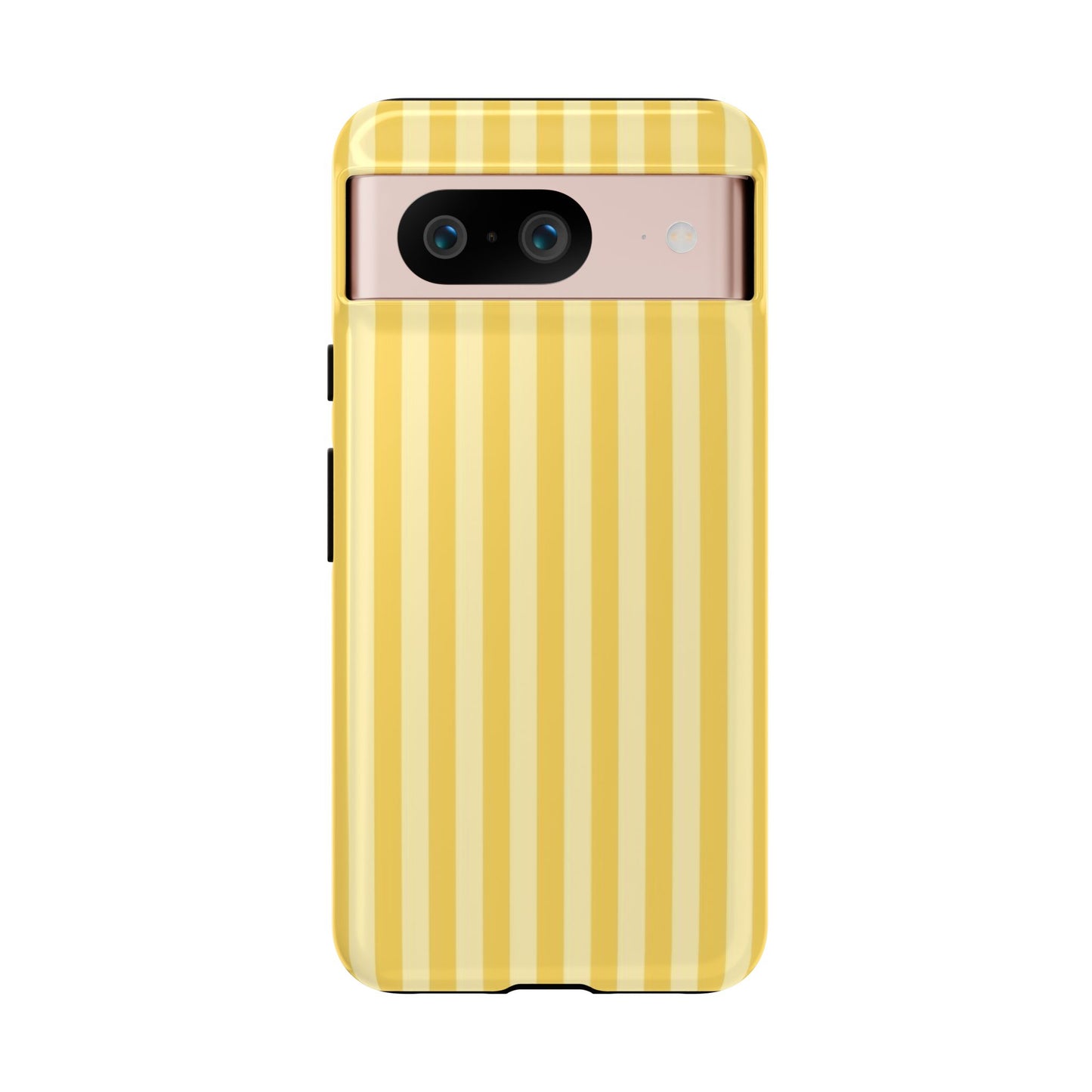 Yellow Stripe Tough Phone Case — Durable Protective iPhone Cover