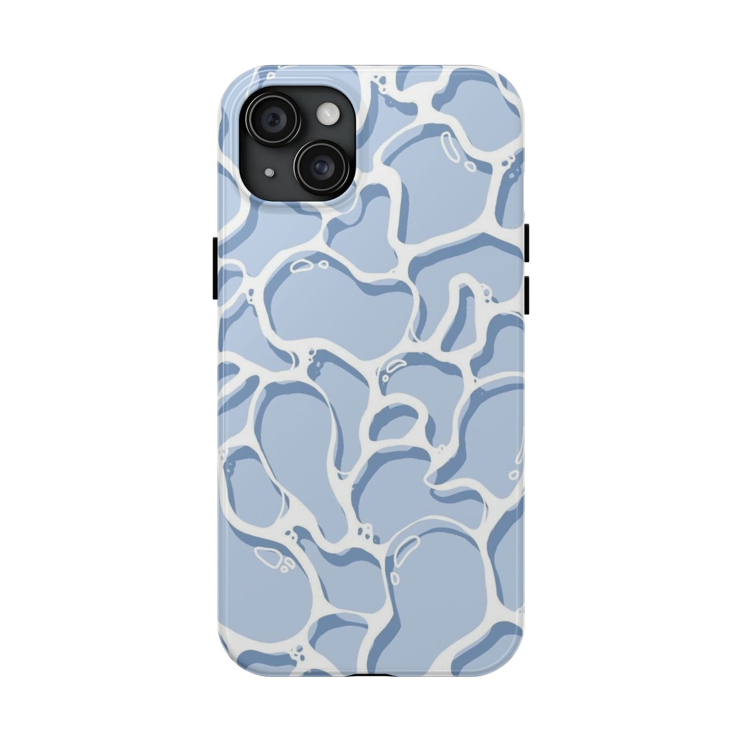 Blue Abstract Pool Pattern Tough Phone Case