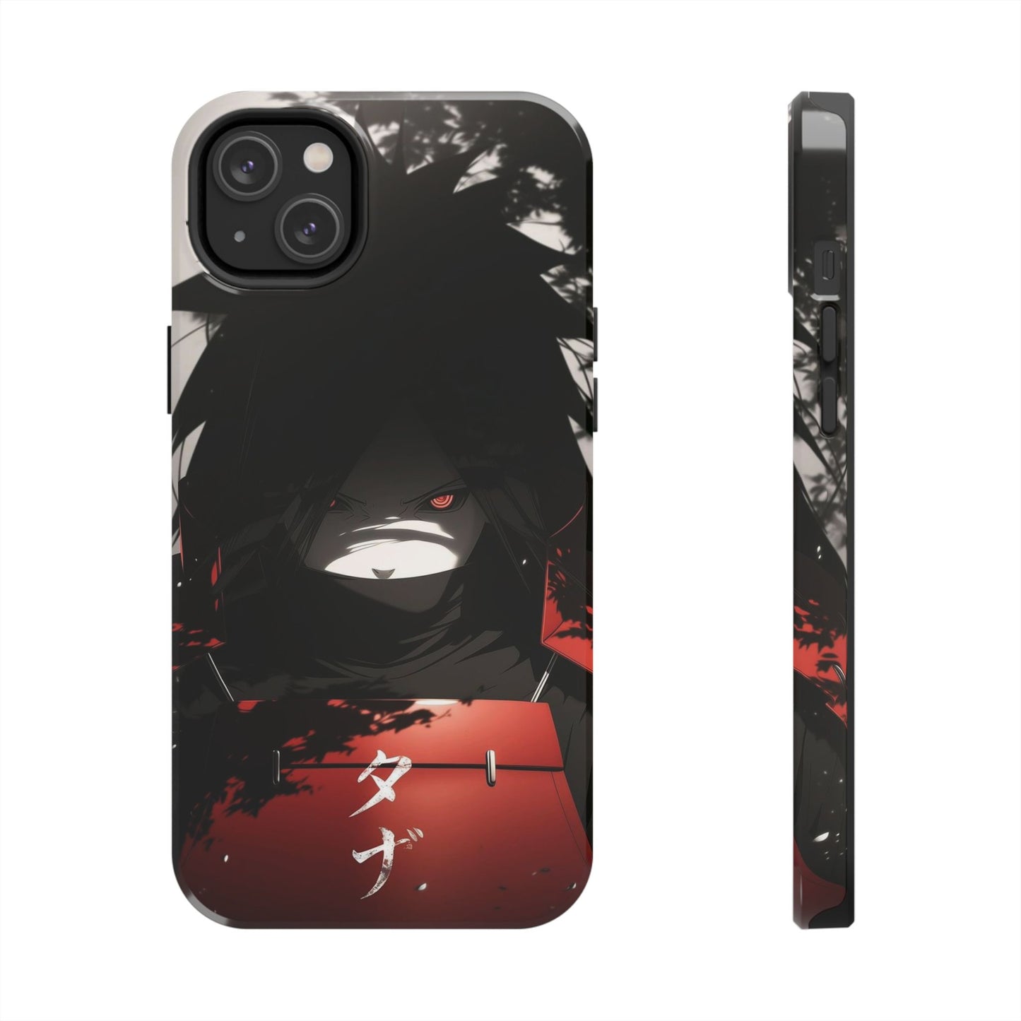 Anime Dark Ninja Phone Case — Red Eye Silhouette Tough Phone Case