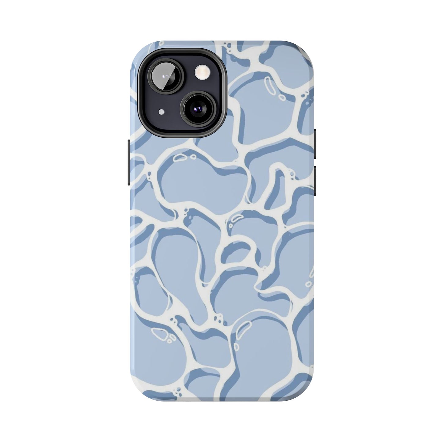Blue Abstract Pool Pattern Tough Phone Case