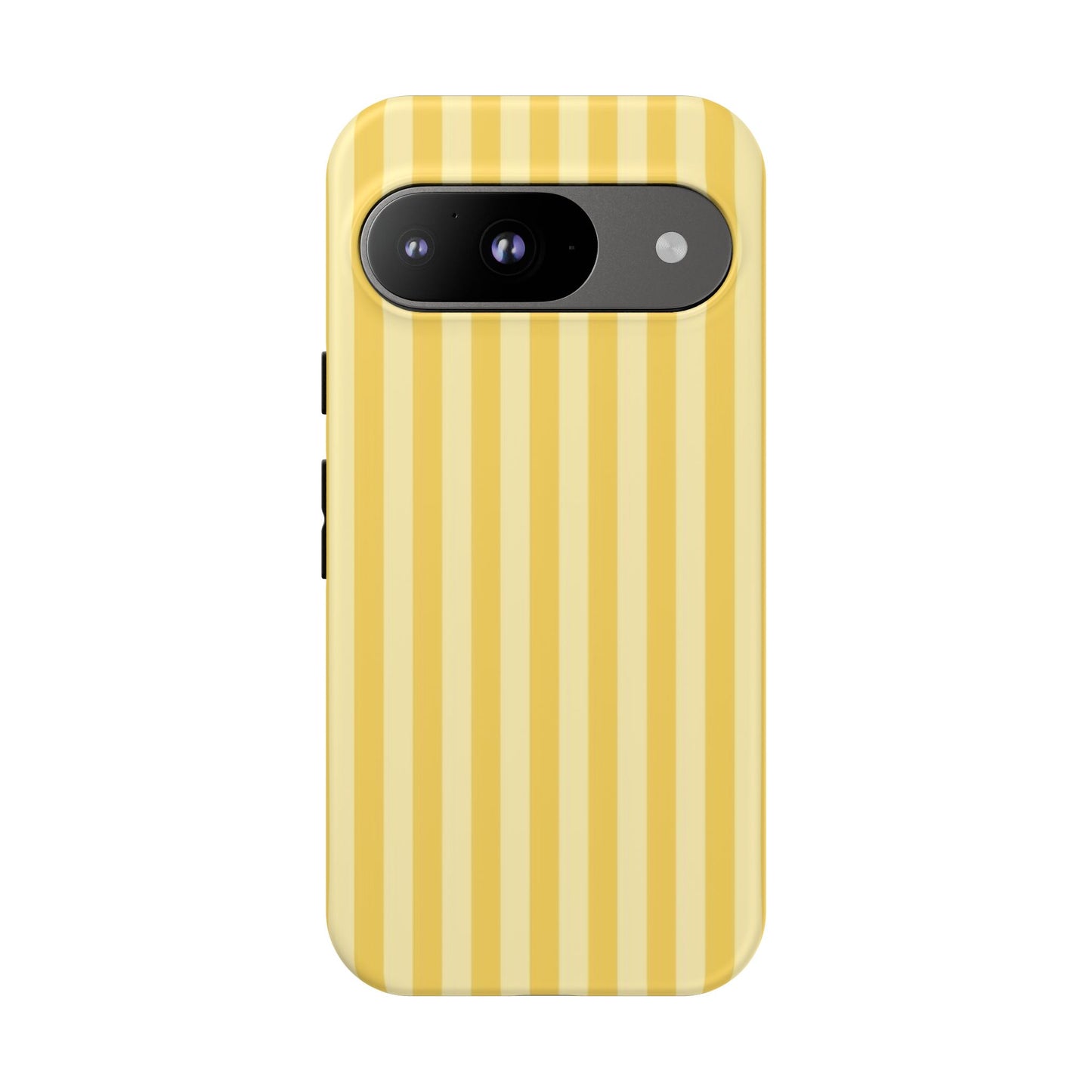 Yellow Stripe Tough Phone Case — Durable Protective iPhone Cover