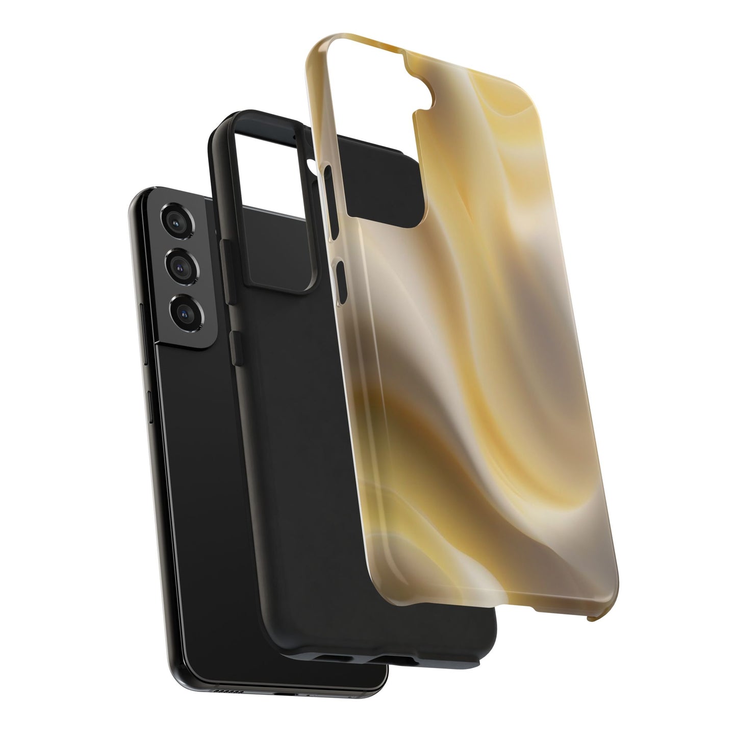 Gold Marble Tough Phone Case — Protective iPhone Case with Elegant Swirl Design