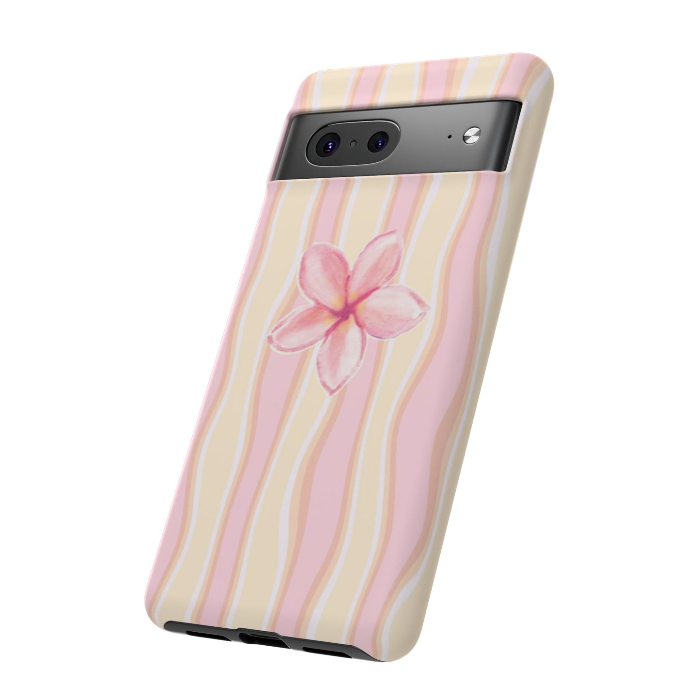 Pink Plumeria Phone Case - Tropical Floral Tough Phone Case