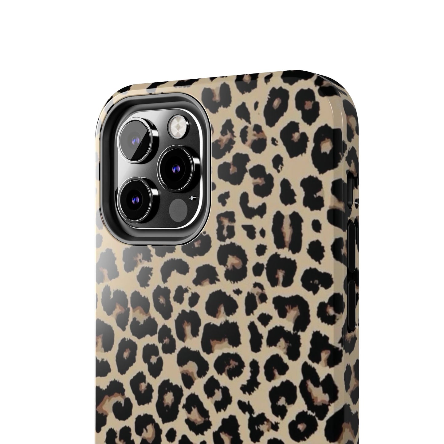 Leopard Print Tough Phone Case — Durable Protective iPhone Cover