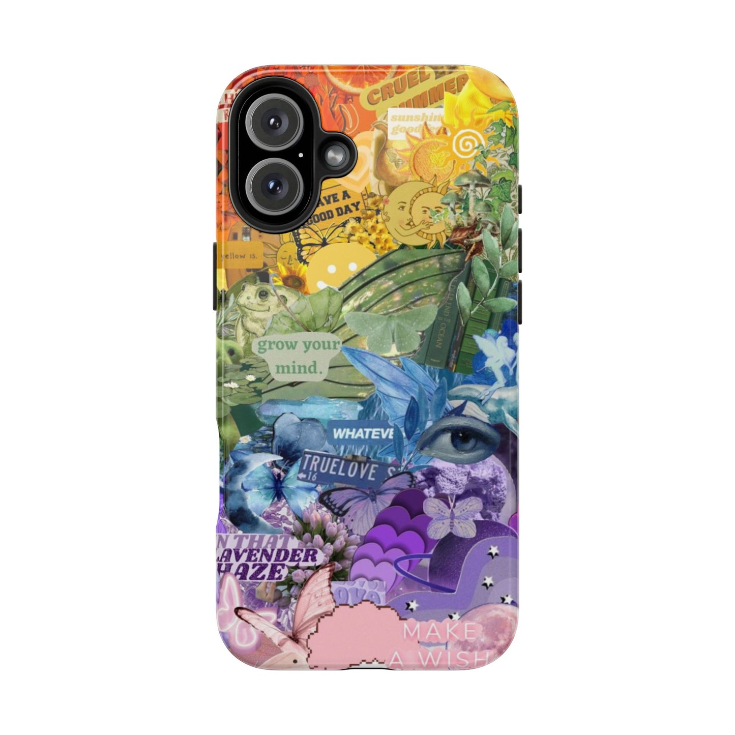 Collage Art Phone Case — 'Grow Your Mind' Lavender Haze Tough Case