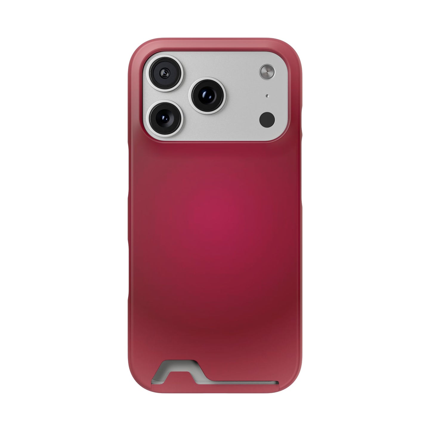 Slim Card-Holder Phone Case — Magnetic Red Wallet Cover