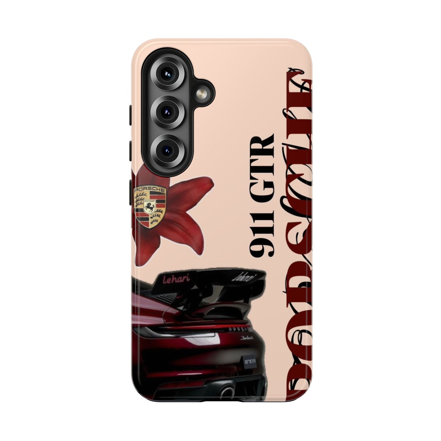 Porsche 911 GT-R Red Orchid Tough Phone Case — Sports Car Protective Cover