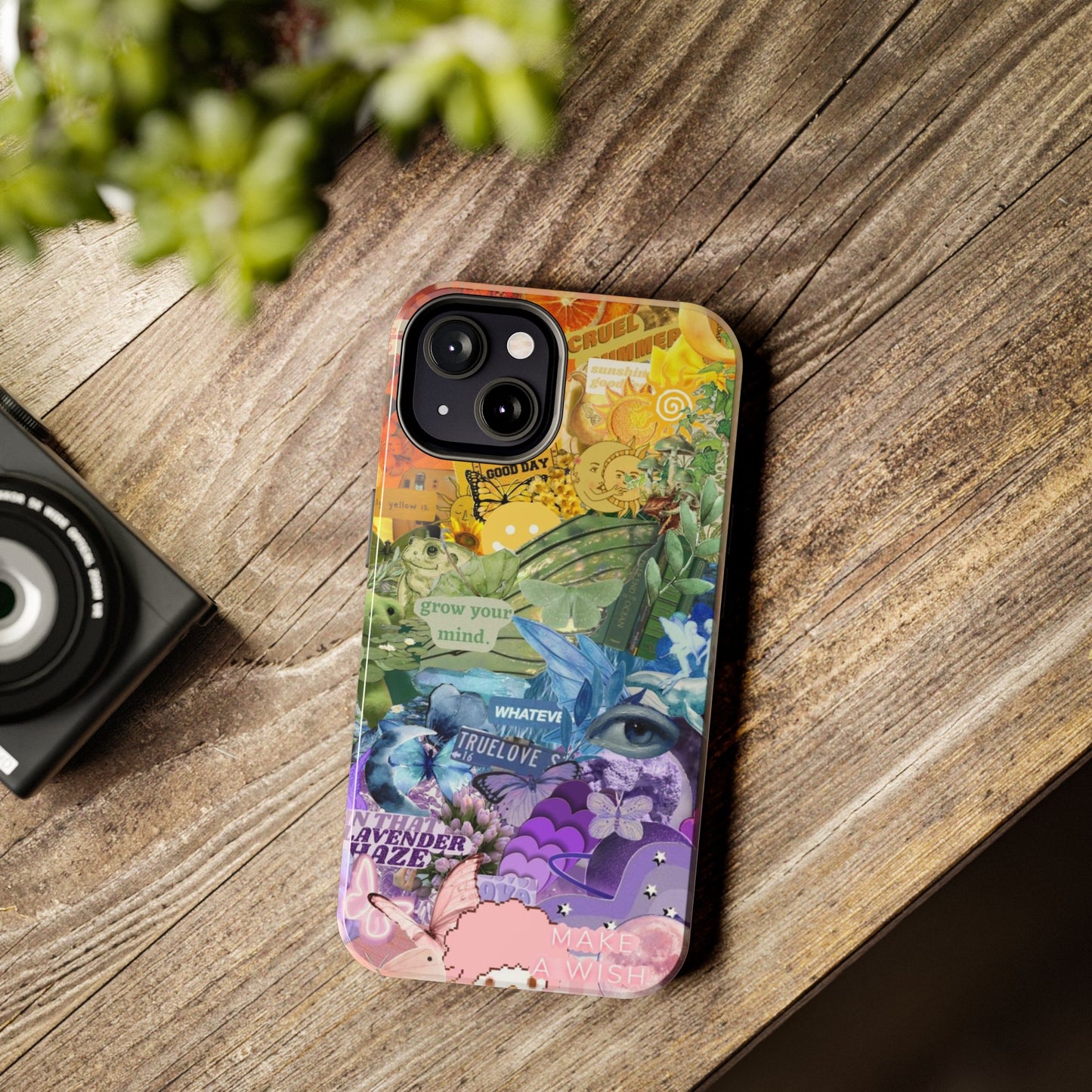 Collage Art Phone Case — 'Grow Your Mind' Lavender Haze Tough Case