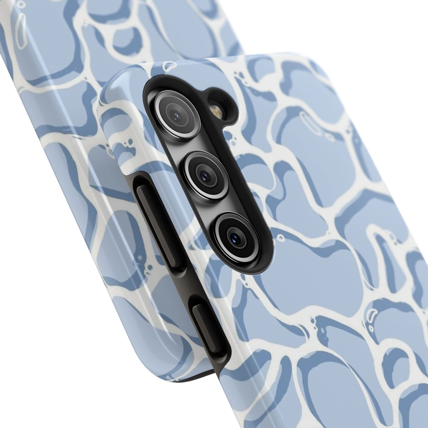 Blue Abstract Pool Pattern Tough Phone Case