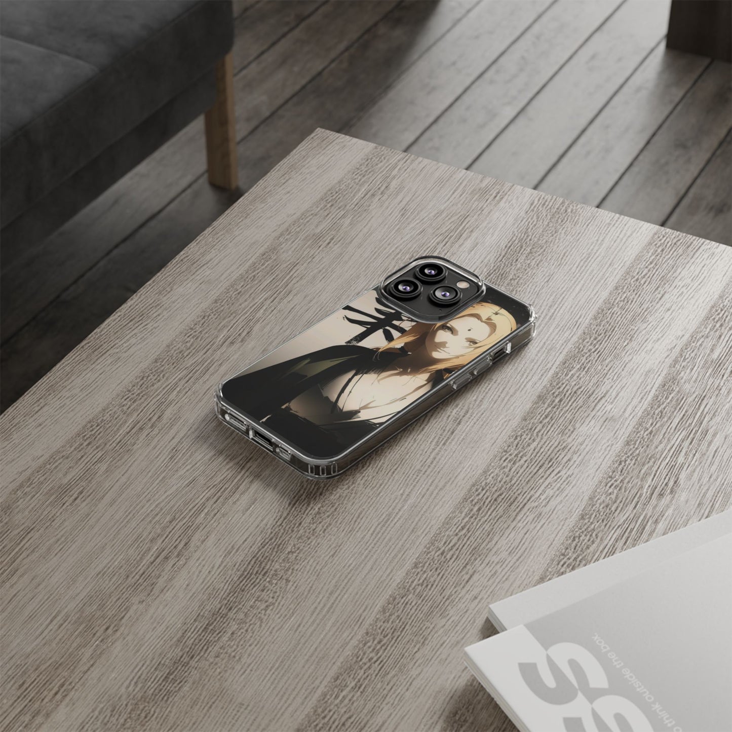 Clear Anime Character Impact-Resistant Phone Case