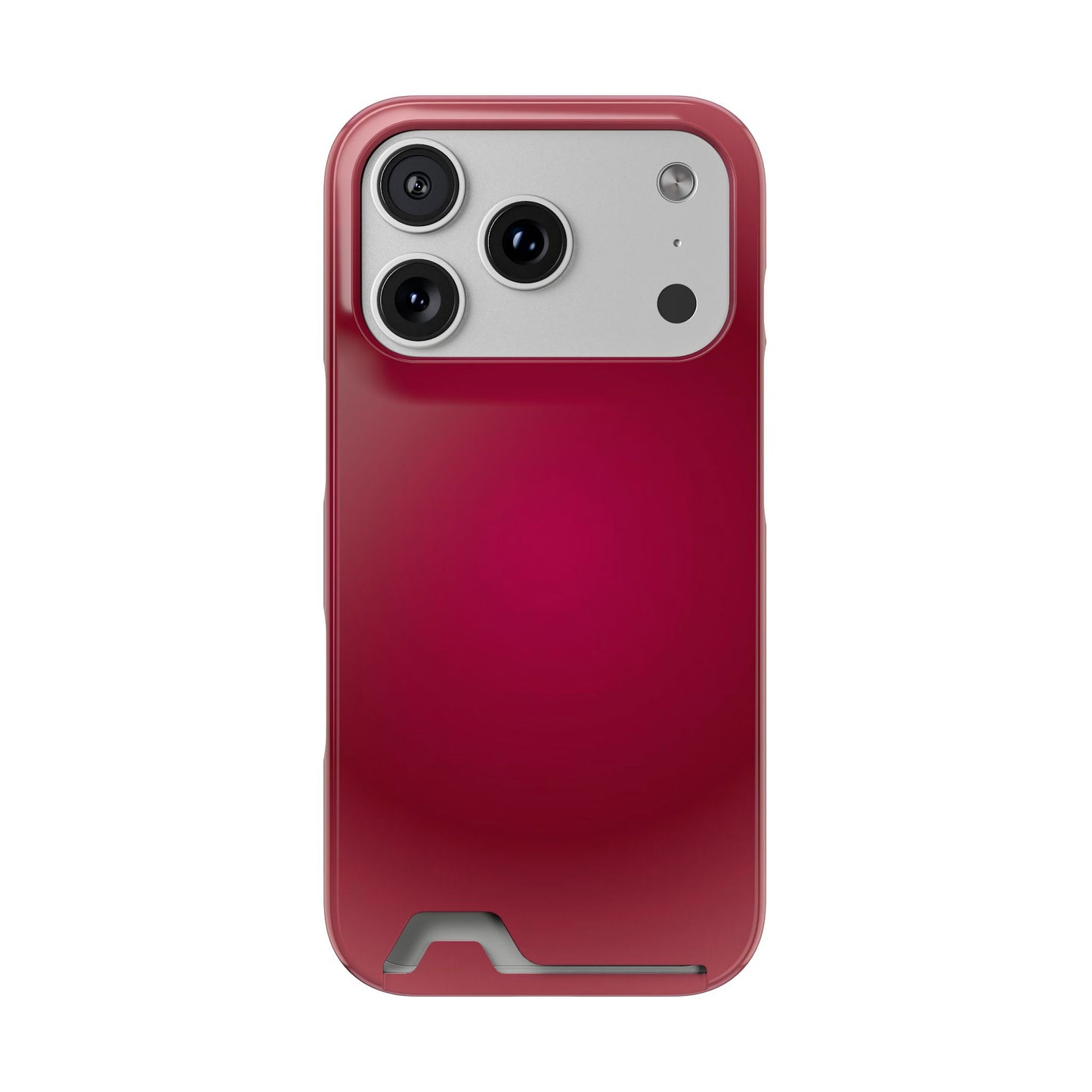 Slim Card-Holder Phone Case — Magnetic Red Wallet Cover