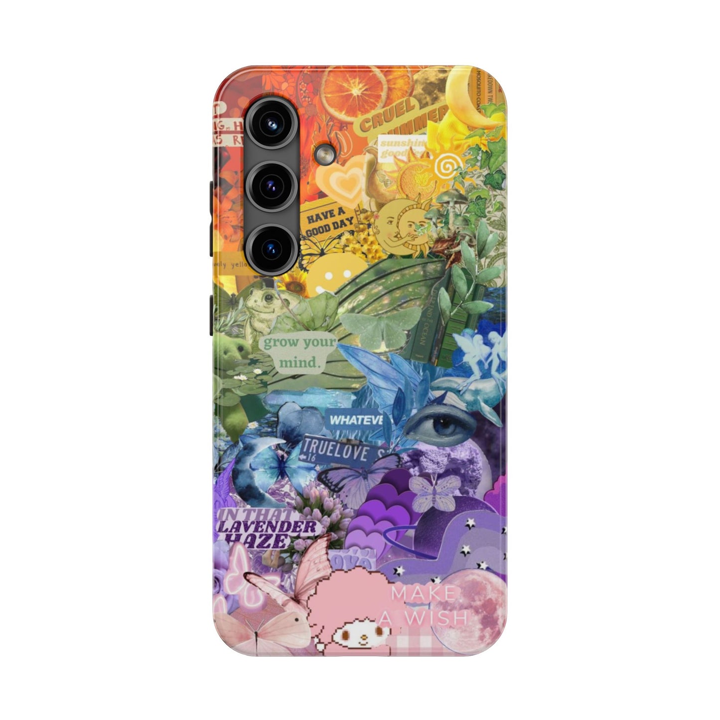 Collage Art Phone Case — 'Grow Your Mind' Lavender Haze Tough Case