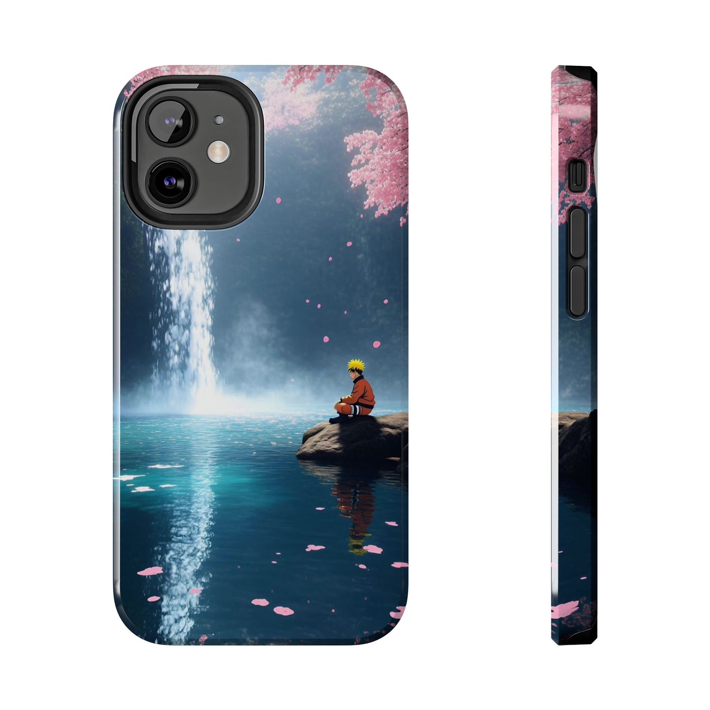 Naruto Scenic Tough Phone Case — Waterfall Meditation Anime Cover
