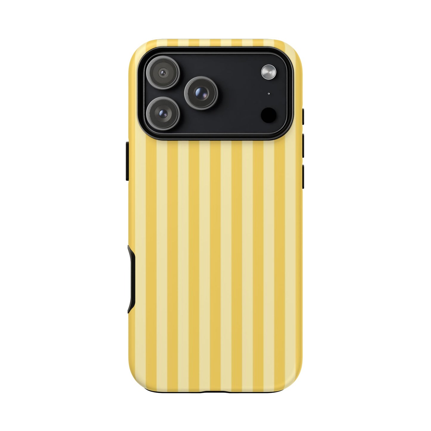 Yellow Stripe Tough Phone Case — Durable Protective iPhone Cover
