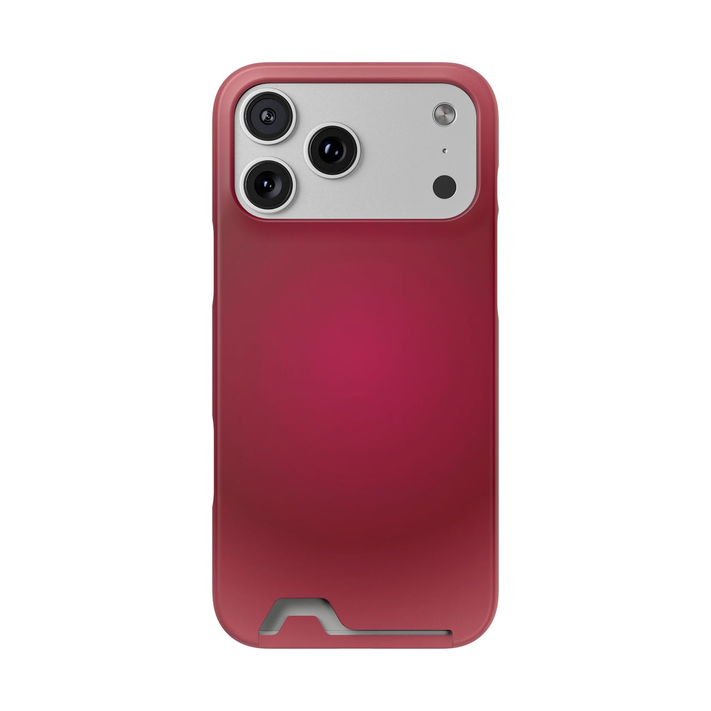 Slim Card-Holder Phone Case — Magnetic Red Wallet Cover