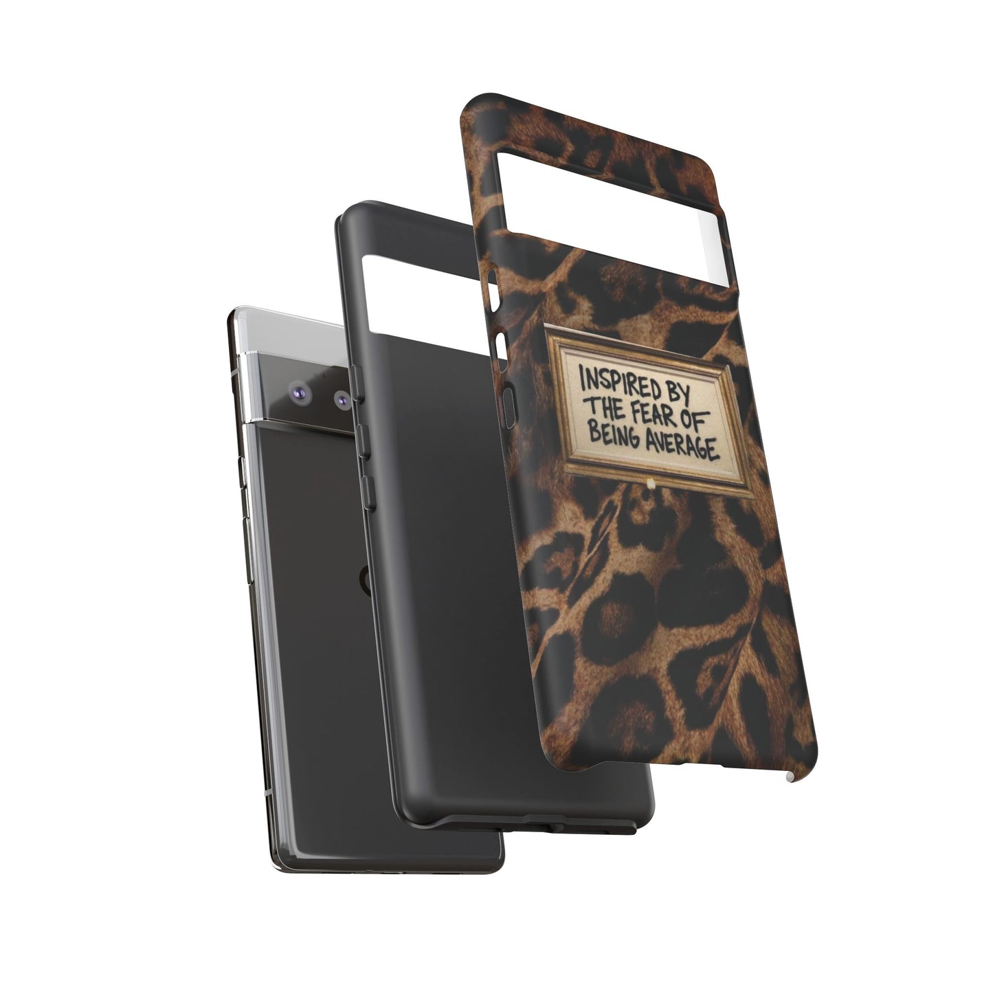 Leopard 'Inspired by the Fear of Being Average' Phone Case