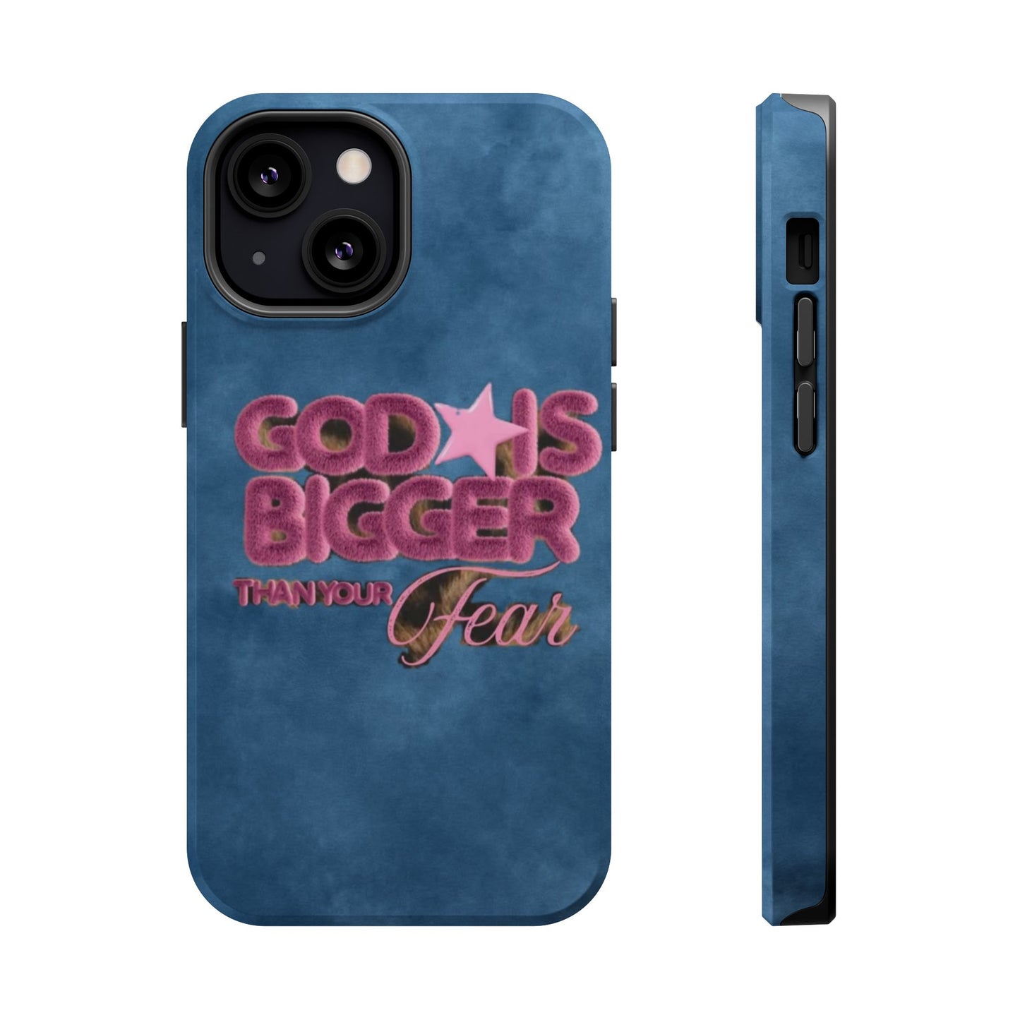 Phone Case — “God Is Bigger Than Your Fear” Magnetic Impact-Resistant Case