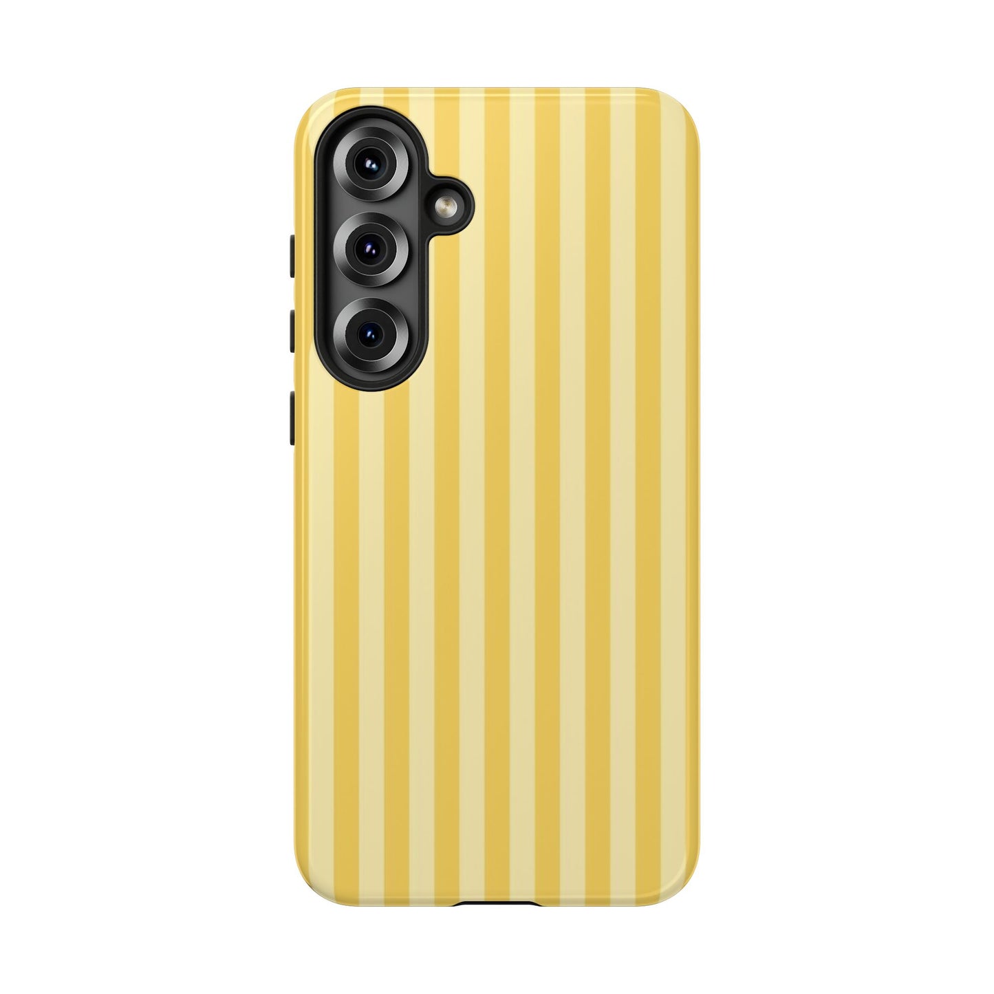 Yellow Stripe Tough Phone Case — Durable Protective iPhone Cover