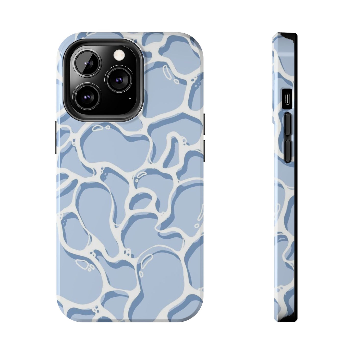 Blue Abstract Pool Pattern Tough Phone Case
