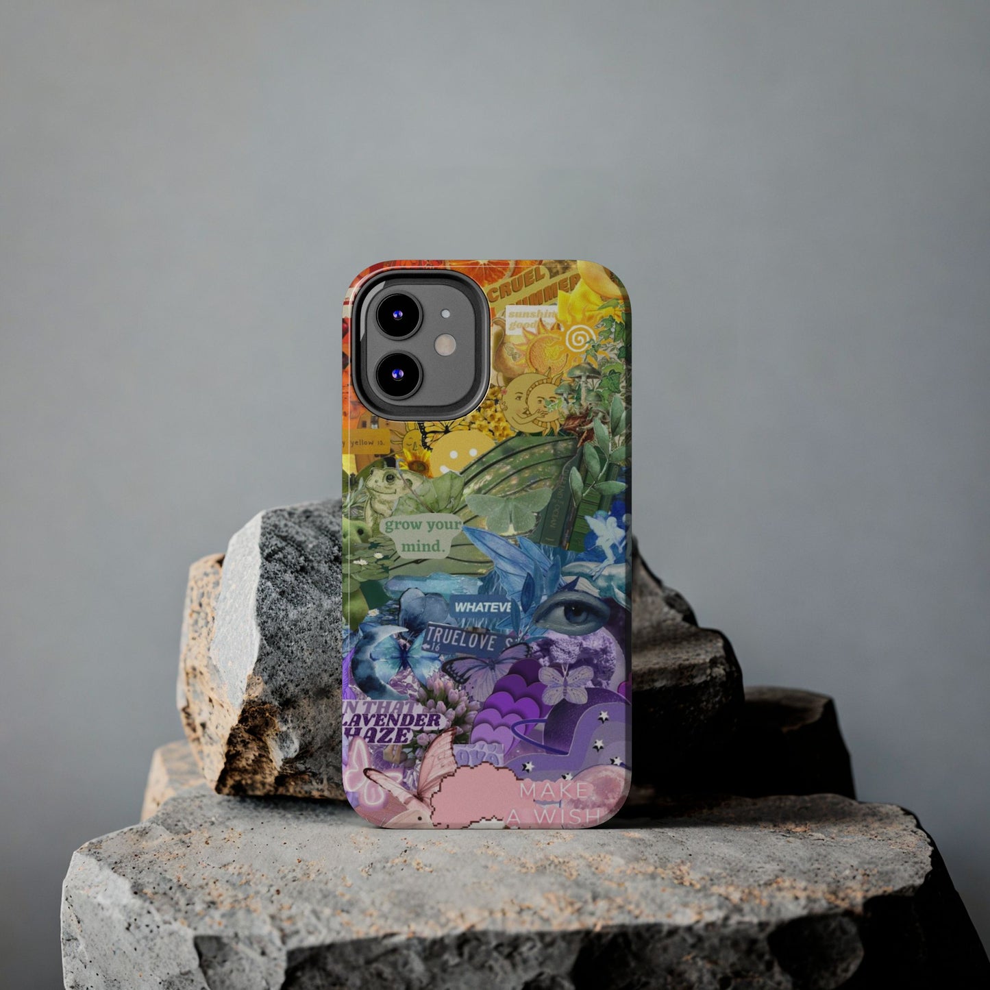 Collage Art Phone Case — 'Grow Your Mind' Lavender Haze Tough Case