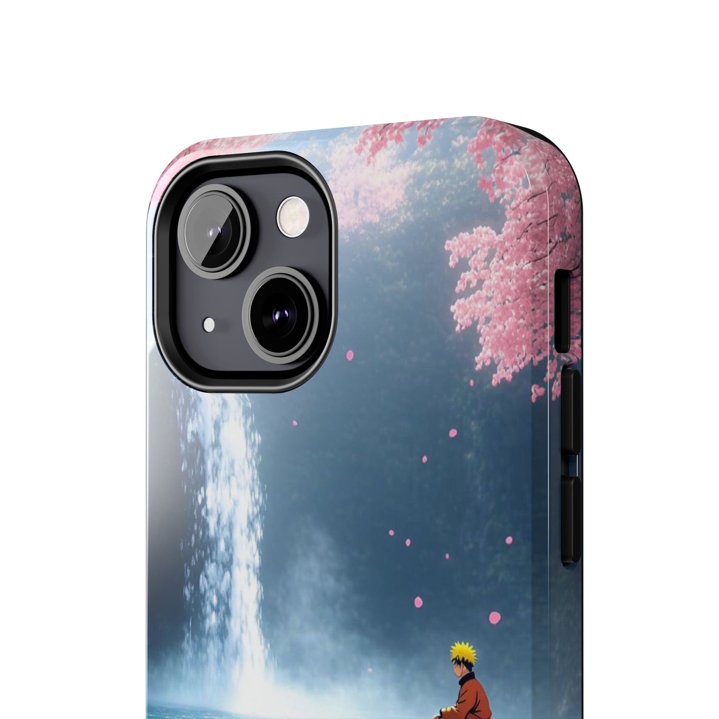 Naruto Scenic Tough Phone Case — Waterfall Meditation Anime Cover