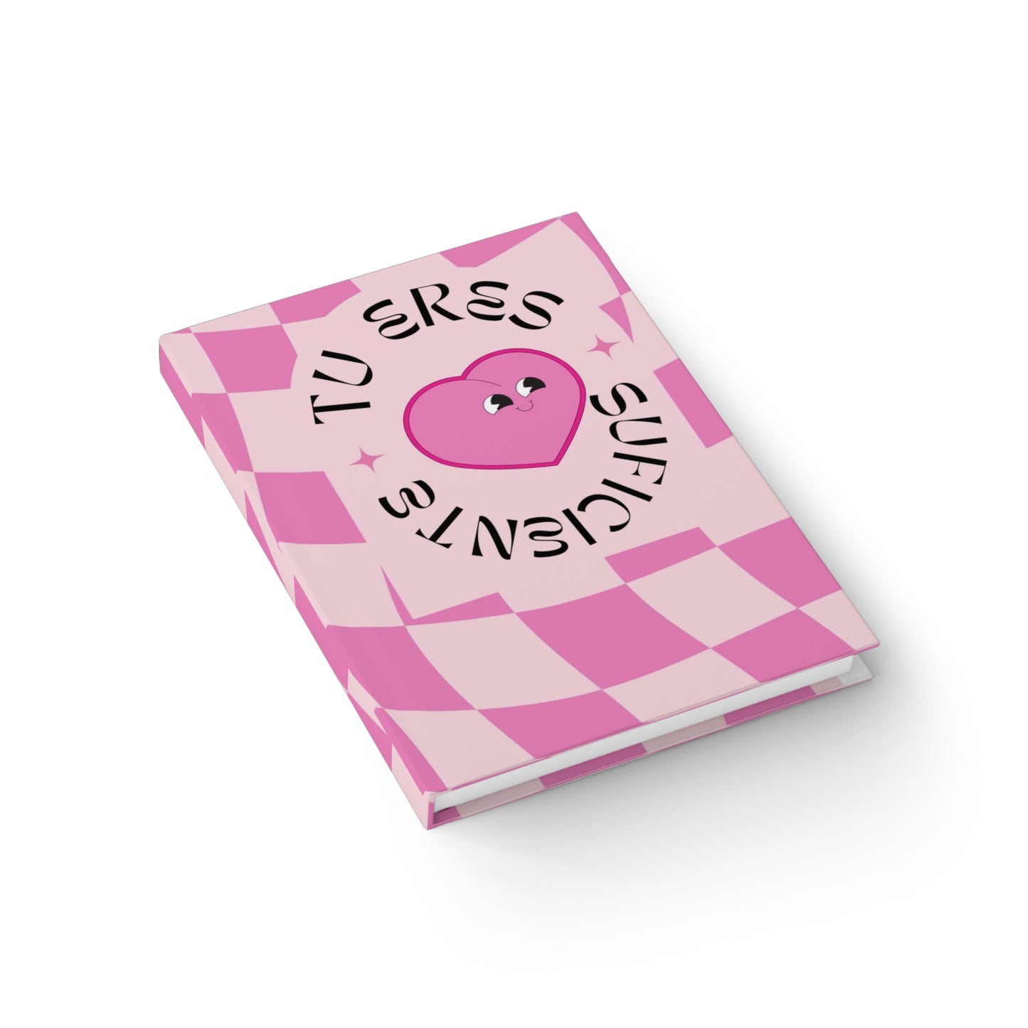 Journal — "Tú Eres Súper" Pink Heart Ruled Notebook