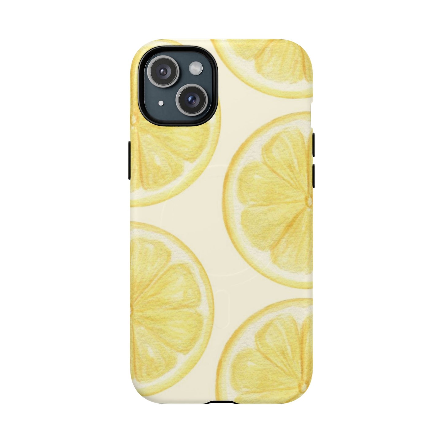 Lemon Slices Tough Magnetic Phone Case — Protective Citrus Pattern