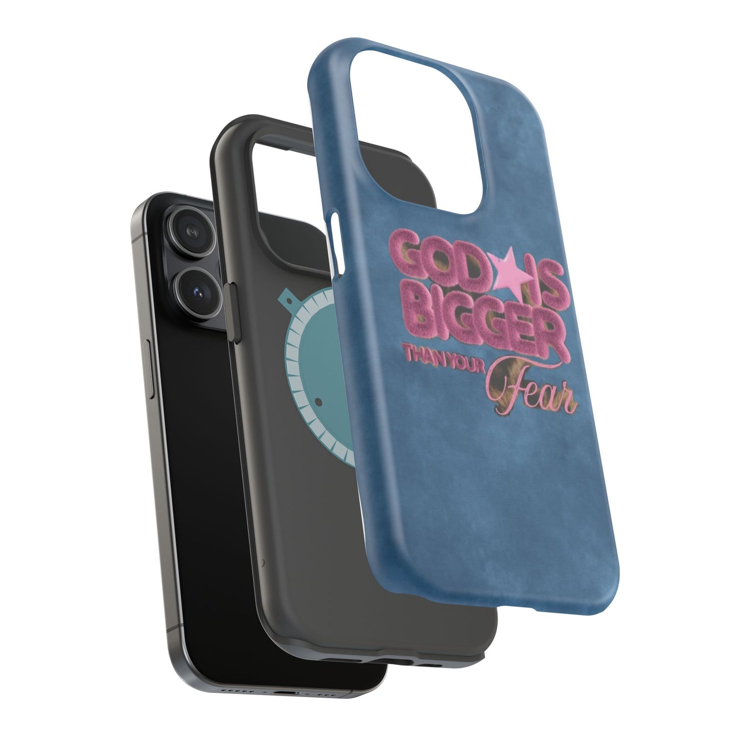 Phone Case — “God Is Bigger Than Your Fear” Magnetic Impact-Resistant Case