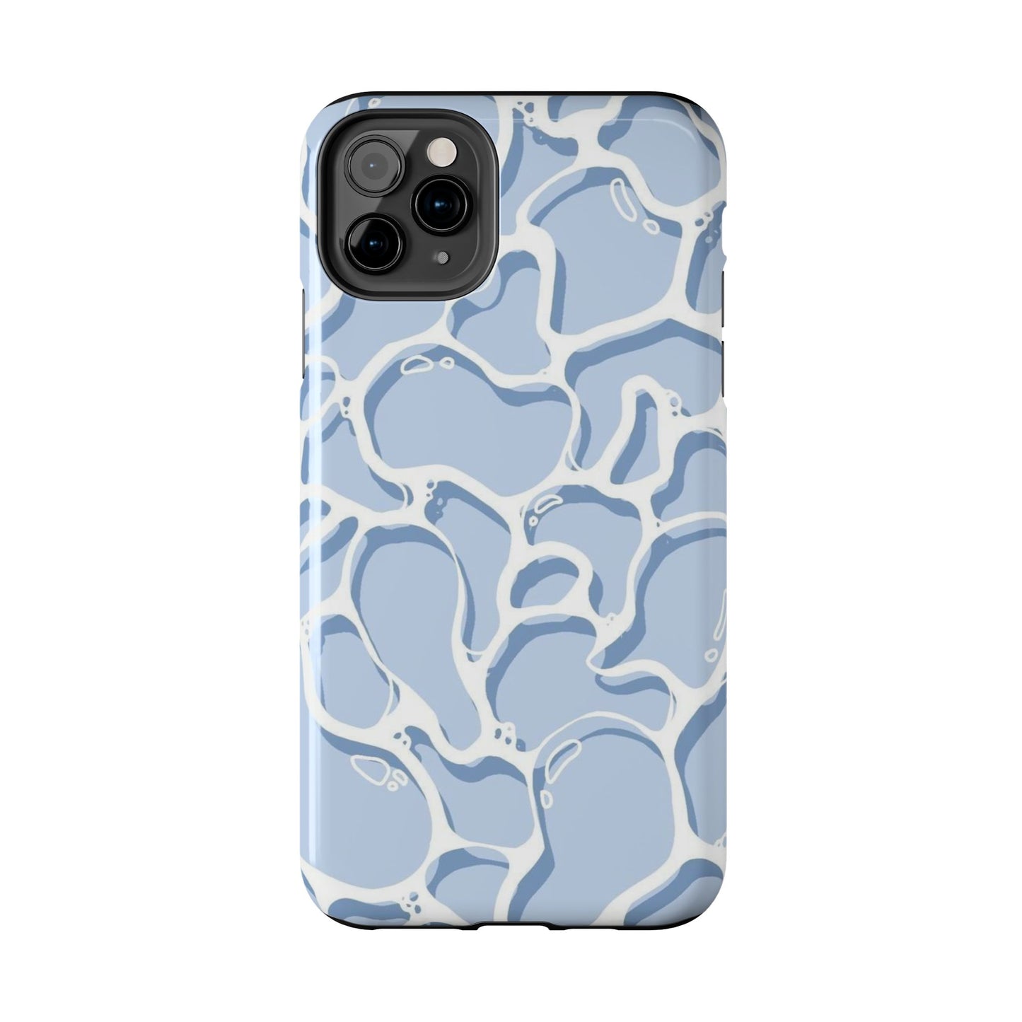 Blue Abstract Pool Pattern Tough Phone Case