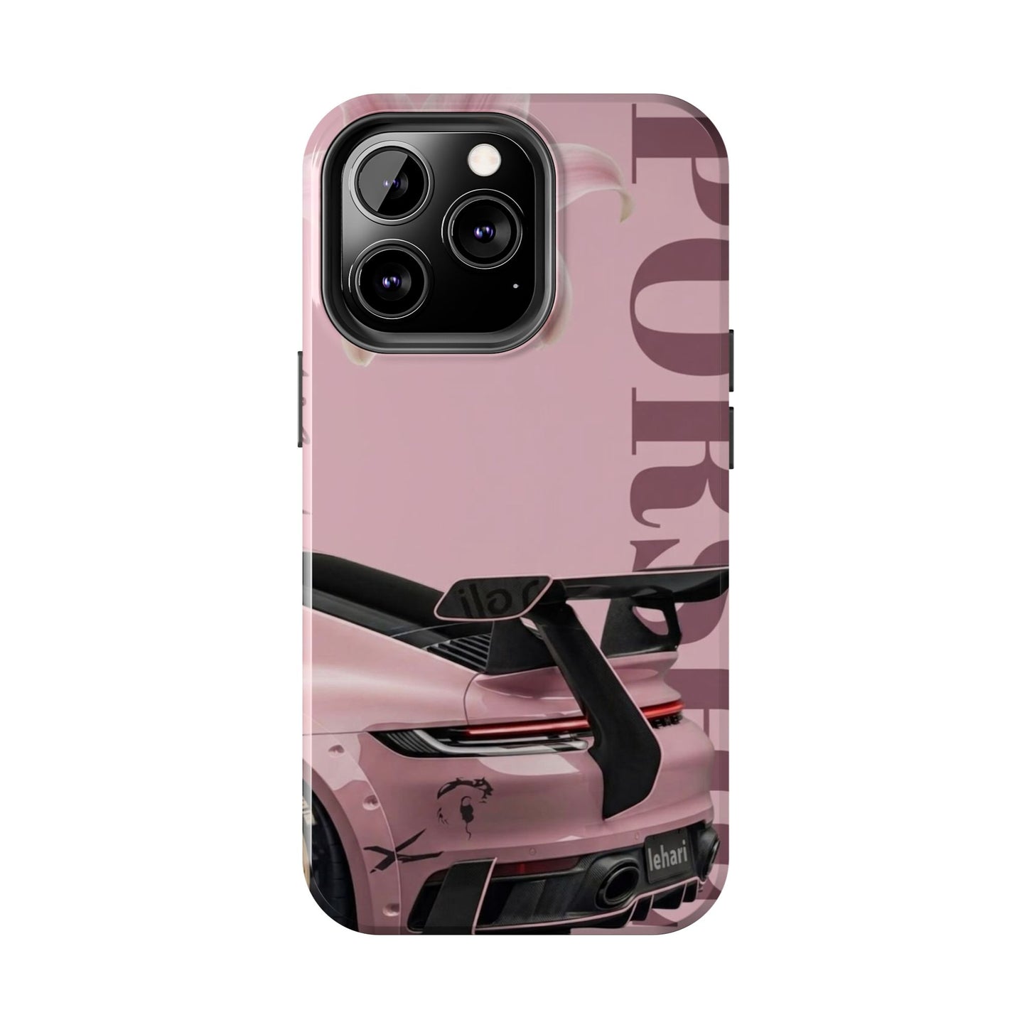 Pink Racing Car Tough Phone Case — 'Queen' Sportback Design