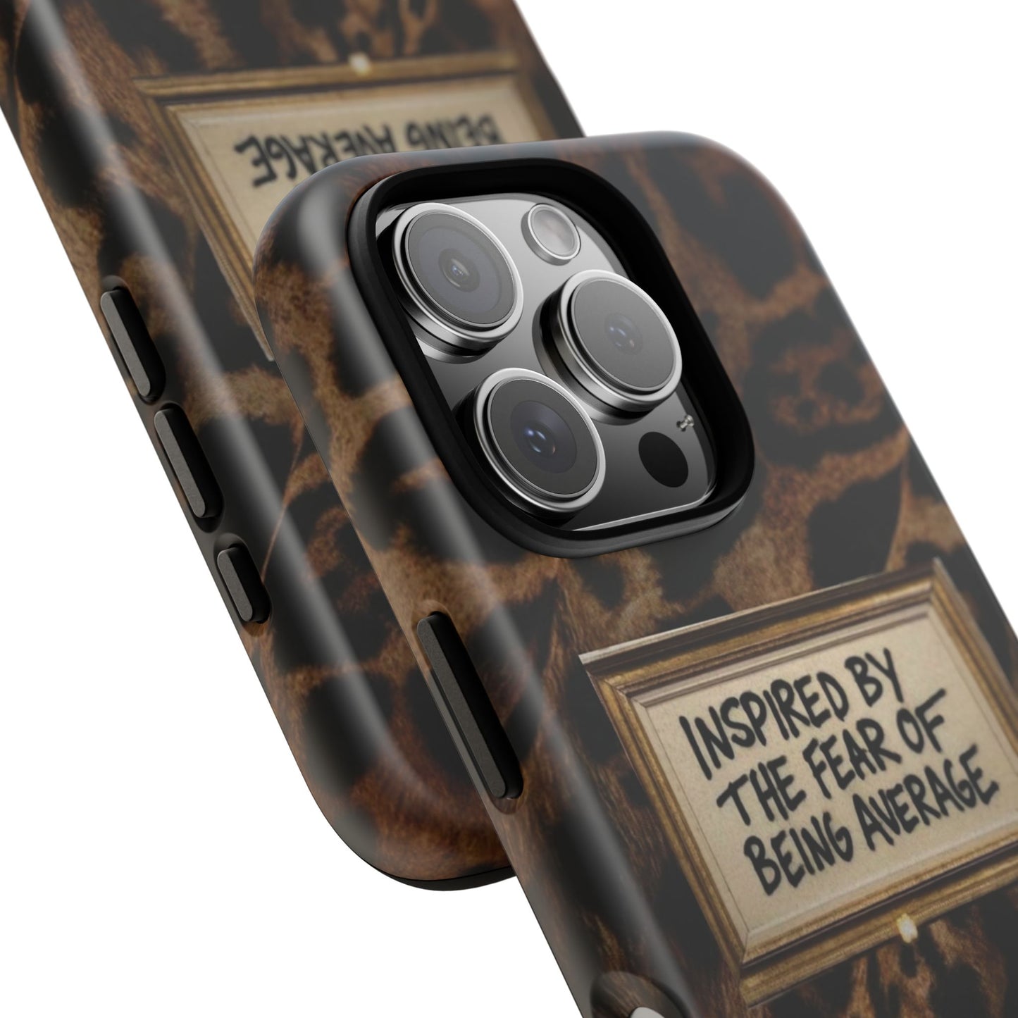 Leopard 'Inspired by the Fear of Being Average' Phone Case
