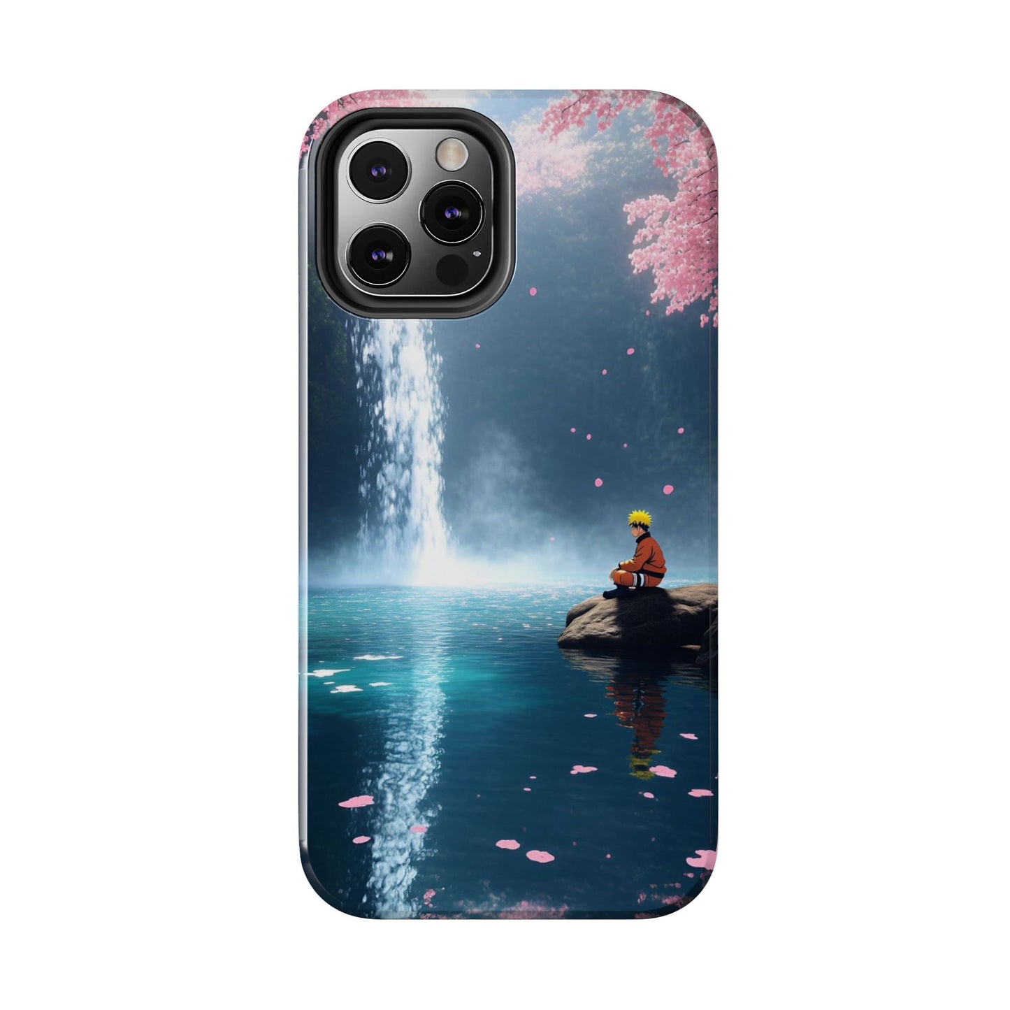 Naruto Scenic Tough Phone Case — Waterfall Meditation Anime Cover