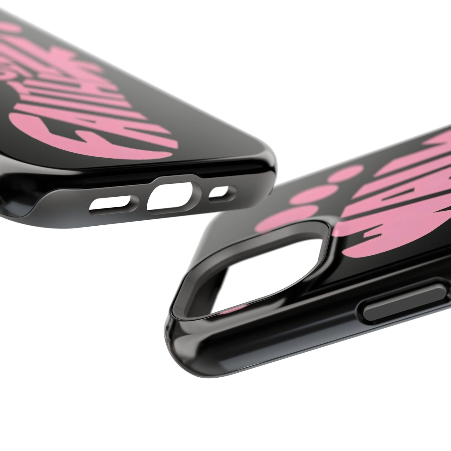 Phone Case — "Walk By Faith" Pink Footprint Magnetic Impact-Resistant Case