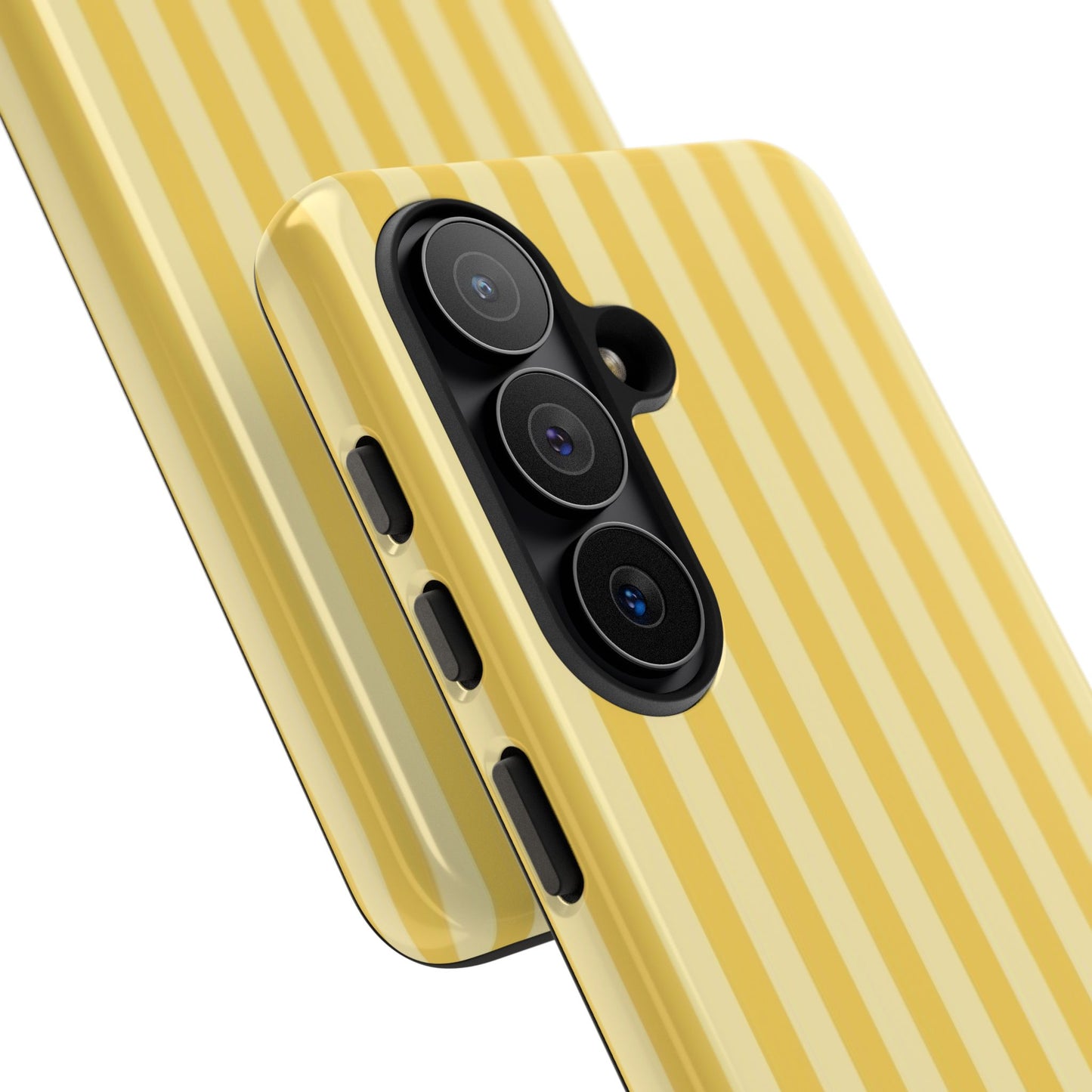 Yellow Stripe Tough Phone Case — Durable Protective iPhone Cover