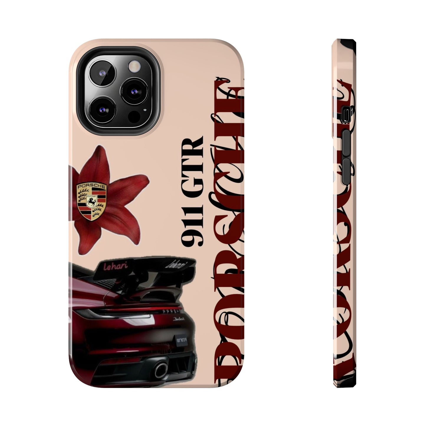 Porsche 911 GT-R Red Orchid Tough Phone Case — Sports Car Protective Cover