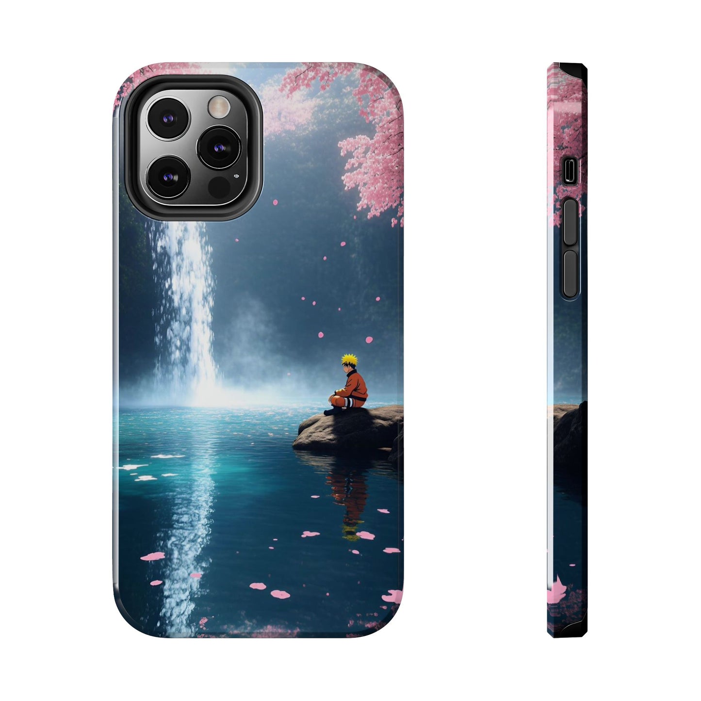 Naruto Scenic Tough Phone Case — Waterfall Meditation Anime Cover