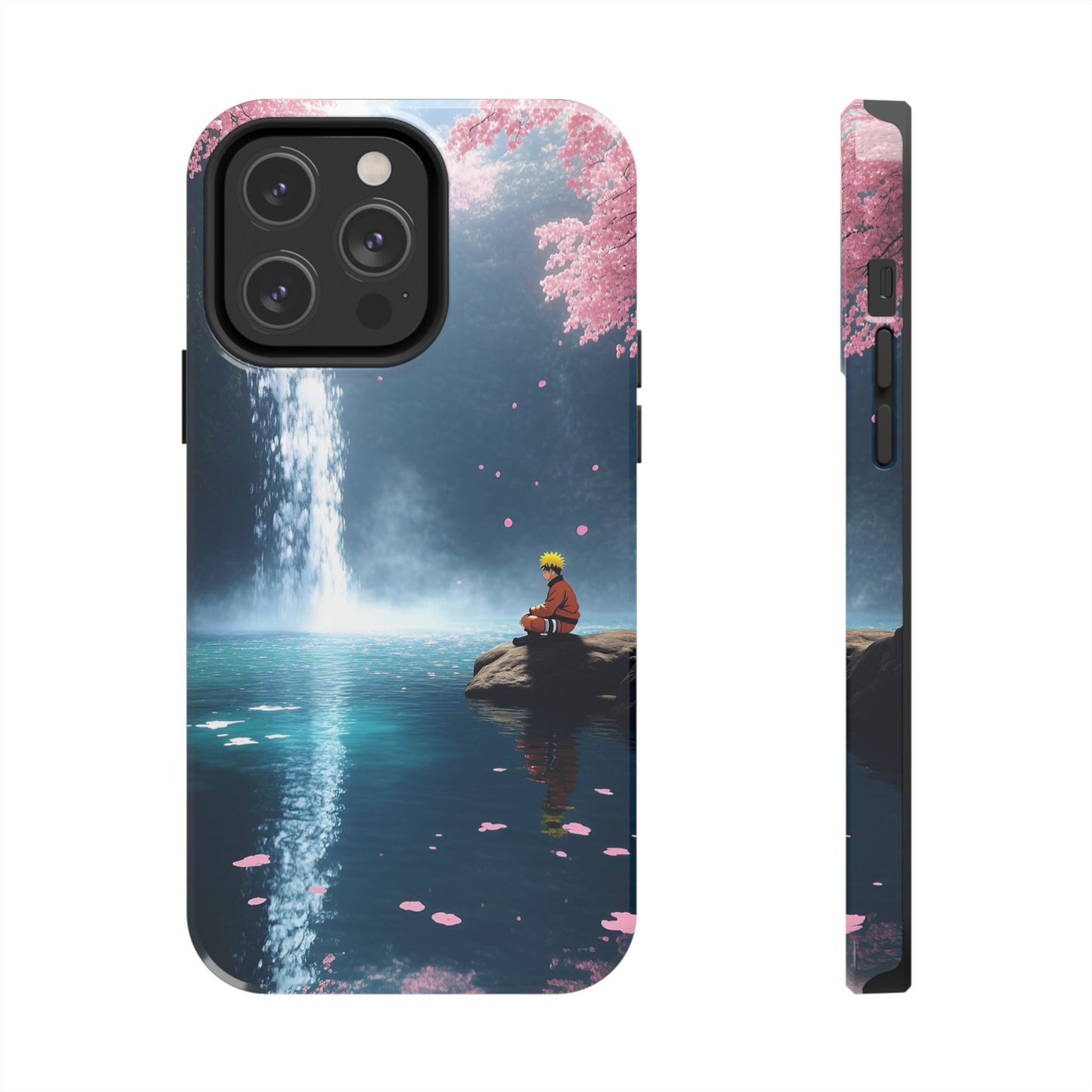 Naruto Scenic Tough Phone Case — Waterfall Meditation Anime Cover