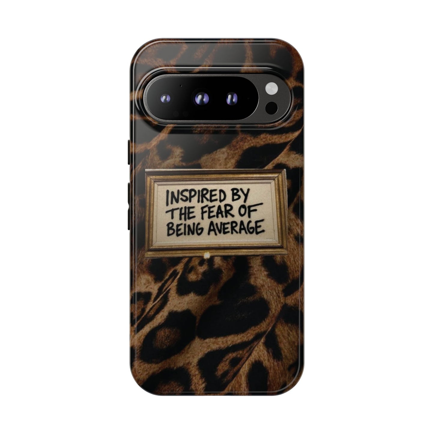 Leopard 'Inspired by the Fear of Being Average' Phone Case