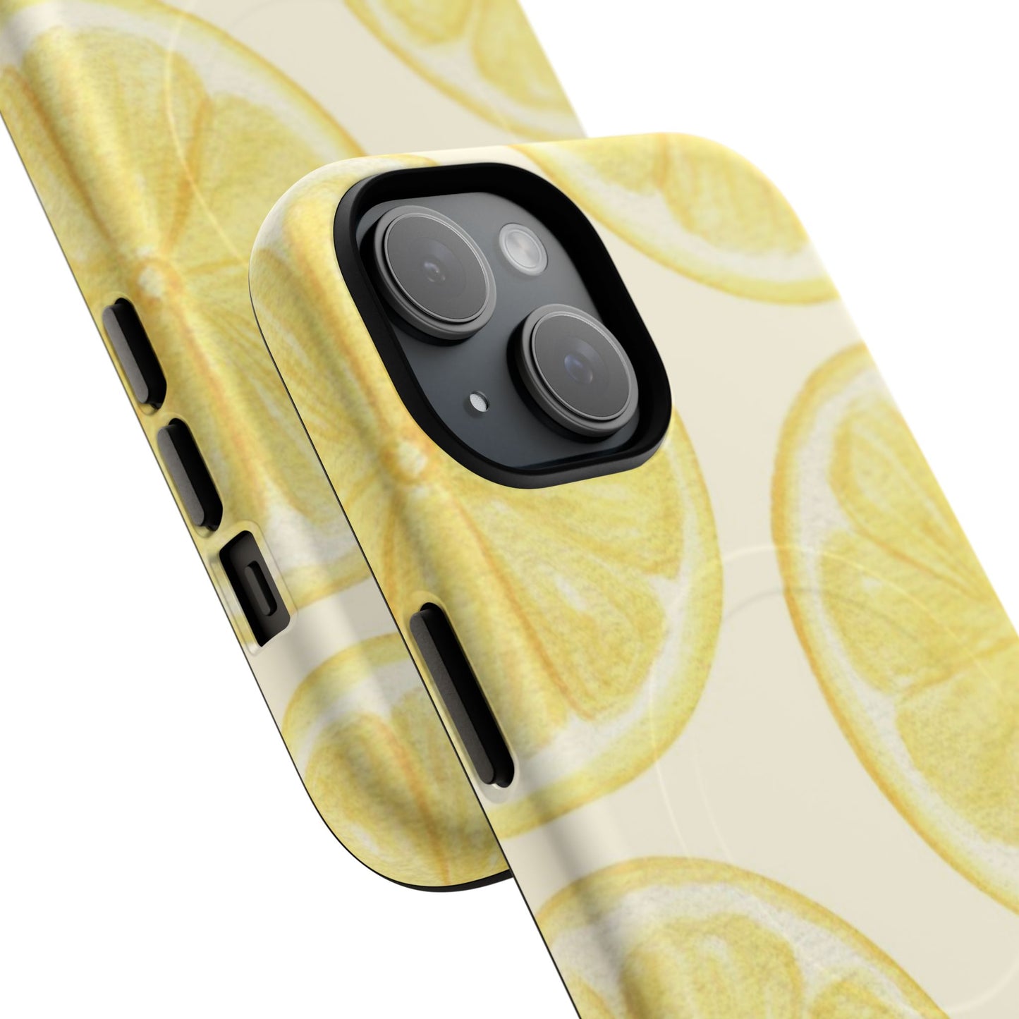 Lemon Slices Tough Magnetic Phone Case — Protective Citrus Pattern