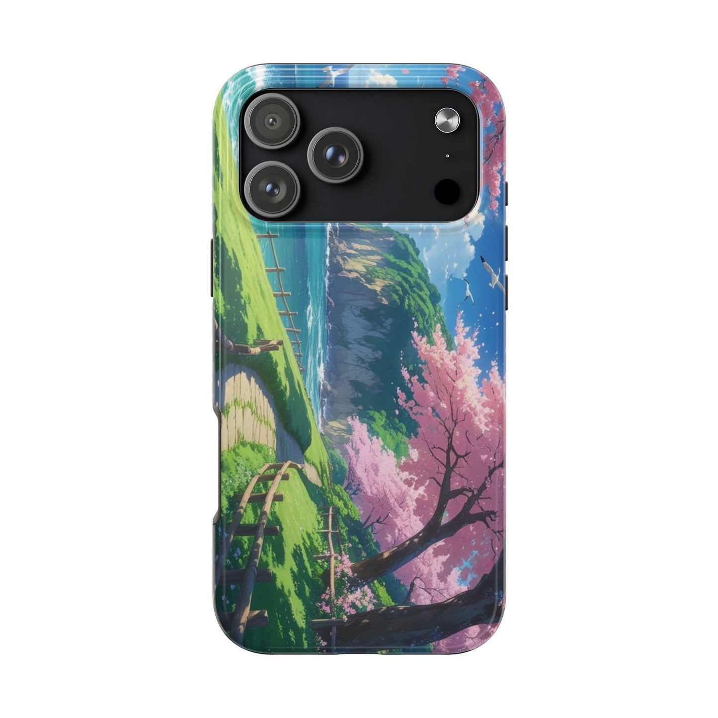 Tough Phone Case — Scenic Cherry Blossom Landscape Phone Cover