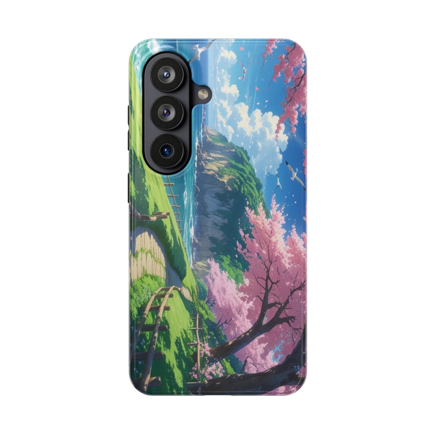 Tough Phone Case — Scenic Cherry Blossom Landscape Phone Cover
