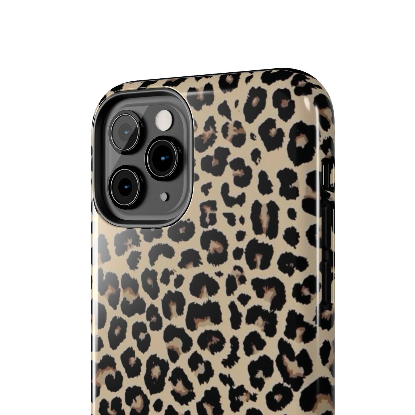 Leopard Print Tough Phone Case — Durable Protective iPhone Cover