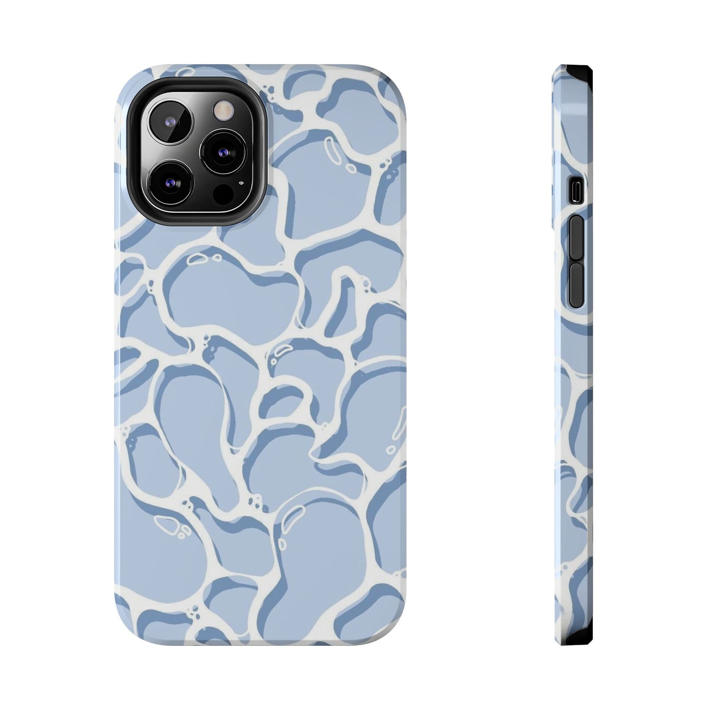 Blue Abstract Pool Pattern Tough Phone Case
